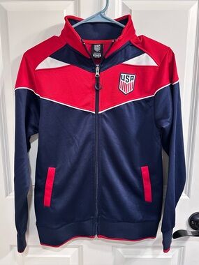 USA Soccer Track Jacket (size 10/12)